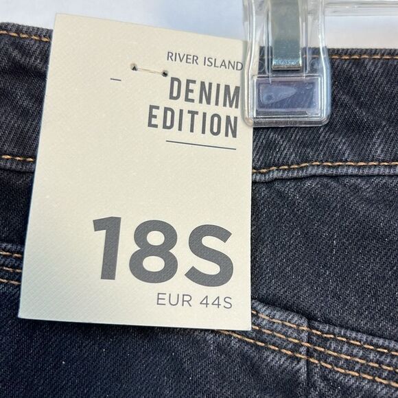 River island Denim Edition Ri O door luxe collection jeans 14 short NWT - Picture 10 of 13